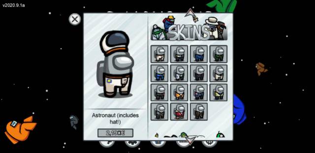 Among Us! skins pets hats price PC Mac mobile iOS Android free