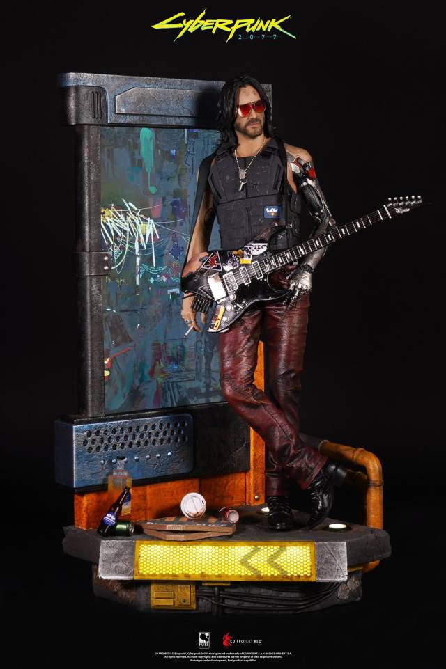 Here's the $ 899 figure of Johnny Silverhand, Keanu Reeves in Cyberpunk 2077