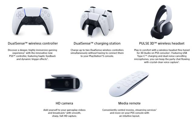 ps5 all accessories price