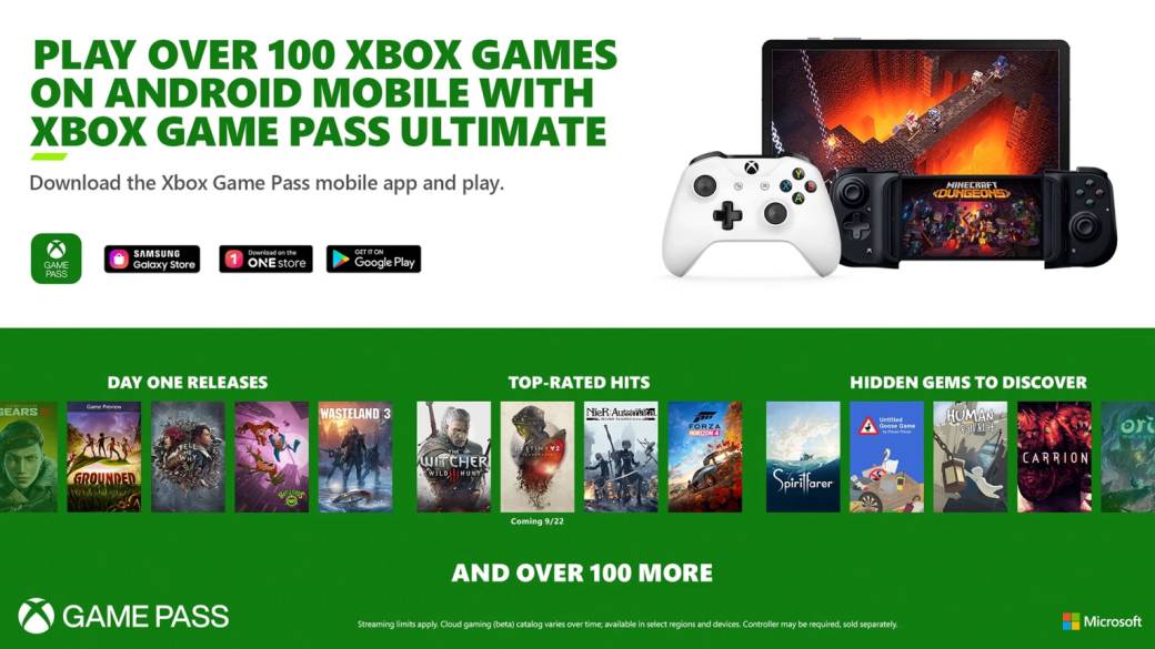 Xbox Game Pass Ultimate: estos son los juegos que se podrán jugar en streaming desde el día 1