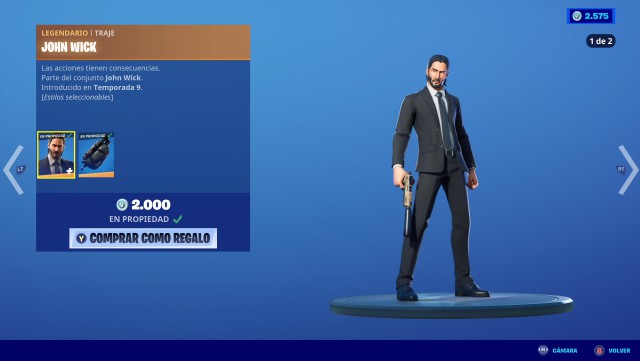 Fortnite John Wick Skin Returns To Store For A Limited Time