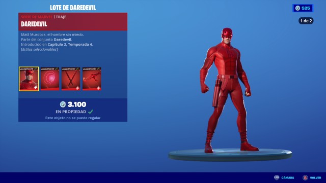 fortnite chapter 2 season 4 skin daredevil price contents