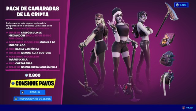 fortnite chapter 2 season 4 pack skins comrades of the crypt price contents
