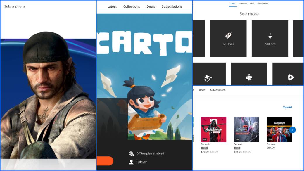 This will be the renewed PlayStation Store website; new images
