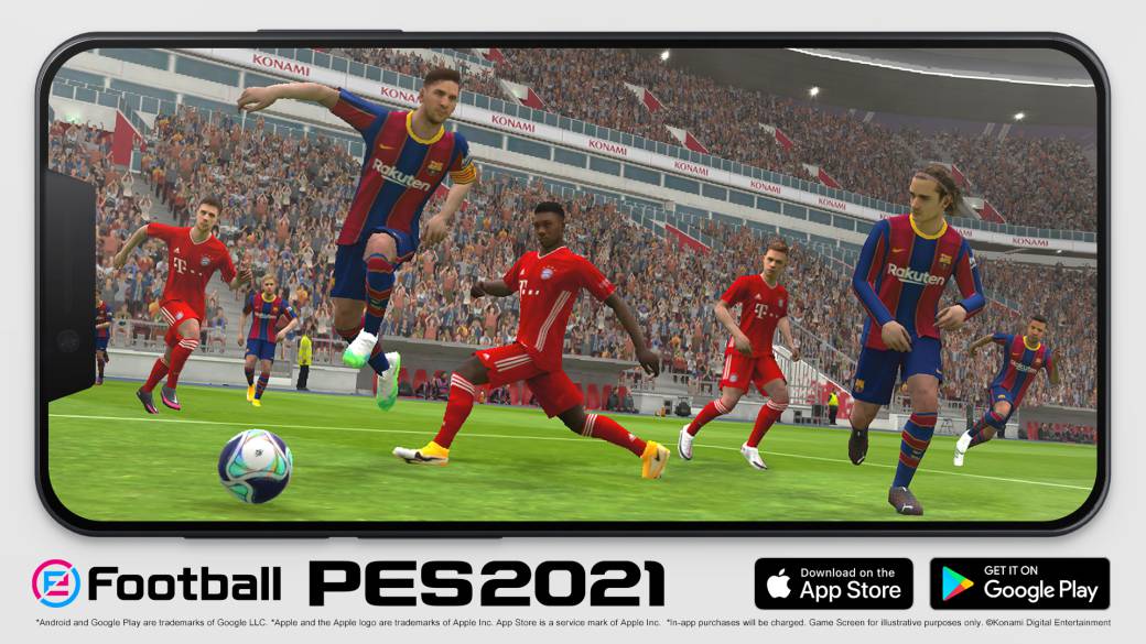 eFootball PES 2021 Mobile, now available on smartphones