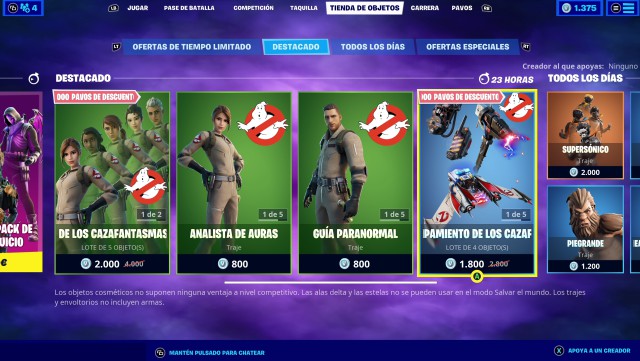fortnite episode 2 season 4 ghostbusters skins price contents