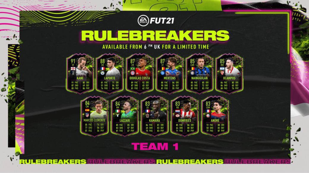 Rulebreakers in FUT FIFA 21: what it is, dates and all confirmed special cards