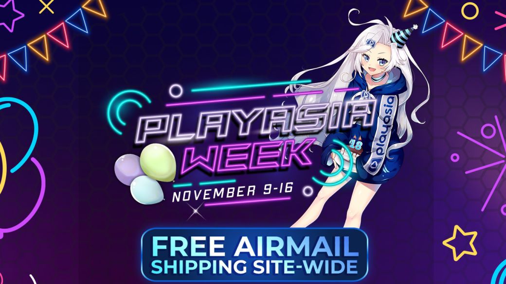 Play-Asia celebrates its anniversary with free air shipping for a limited time