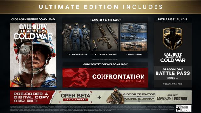 Call of Duty Black Ops Cold War editions available prices where to buy PC PS4 Xbox One PS5 Xbox Series X / S