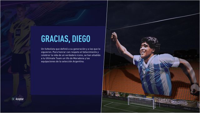 FIFA 21 free items Maradona