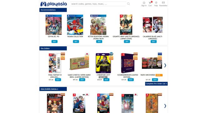 Play-Asia celebrates its anniversary with free air shipping for a limited time