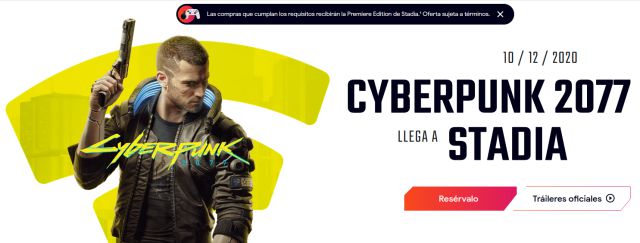 Cyberpunk 2077, Premiere, Stadia
