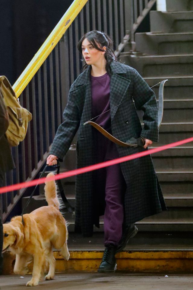 Hawkeye: first images of the filming with Hawkeye and Kate Bishop