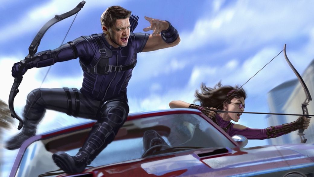 Hawkeye: first images of the filming with Hawkeye and Kate Bishop