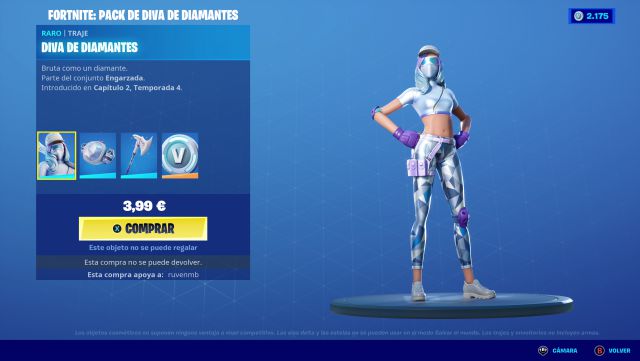 fortnite episode 2 season 5 skin diamond diva price contents