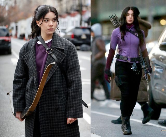 Hawkeye: first images of Hailee Steinfeld in Kate Bishop's suit
