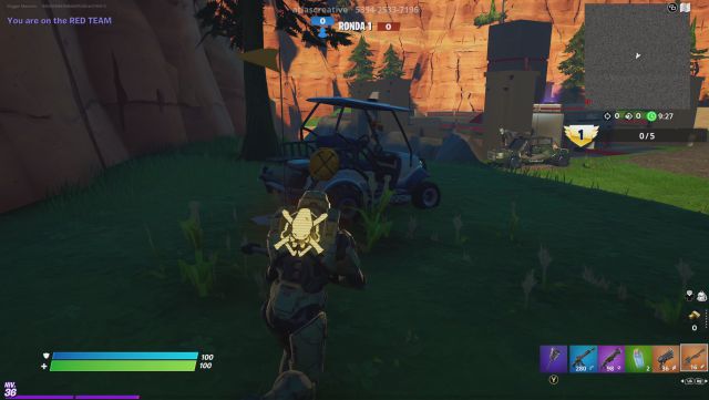 fortnite episode 2 season 5 halo capture the flag clb ctf blood gulch