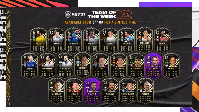 FUT FIFA 21 TOTW 12 featuring Kroos, Vardy and Dani Olmo now available