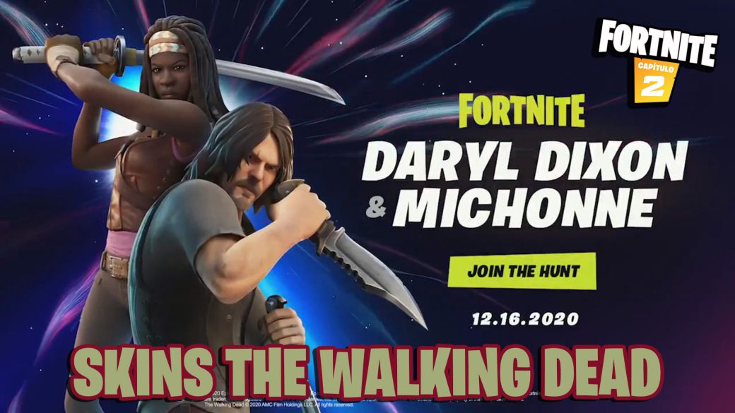 Fortnite: Daryl Dixon and Michonne from the Walking Dead will arrive as skins
