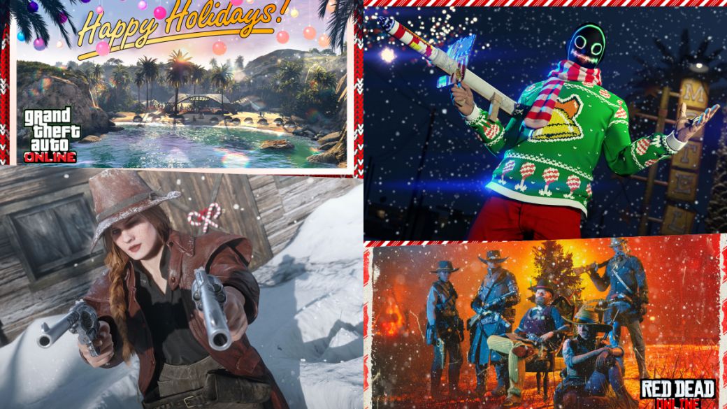 GTA Online and Red Dead Online celebrate Christmas with themed gifts