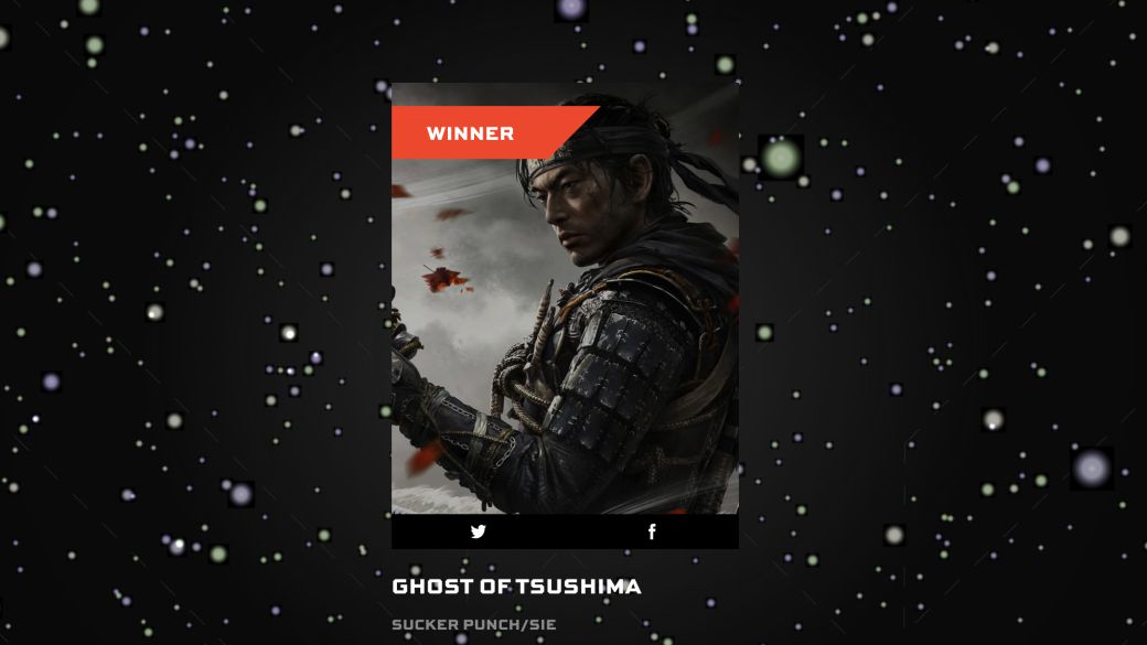 Ghost of Tsushima, Best Game of the Year Award by Players at The Game Awards 2020