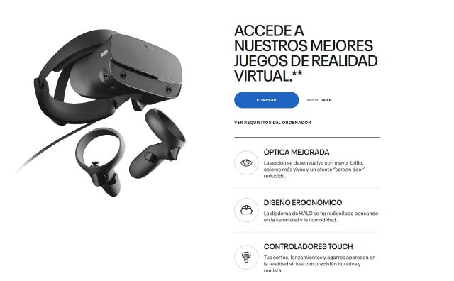 Labe valg vogn Oculus Rift S reduces its price by 100 euros for Christmas