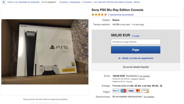 PS5 Xbox ebay