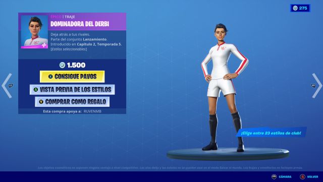 fortnite chapter 2 season 5 skins soccer set launch teams real clubs