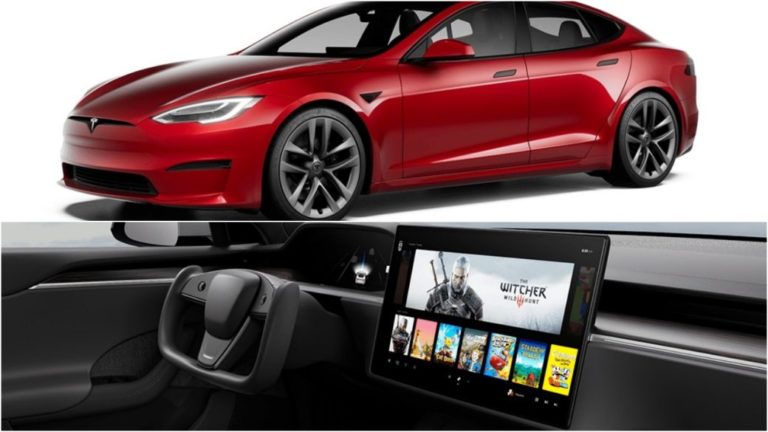 The new 2021 Tesla Model S car has the power of a PS5; gaming options