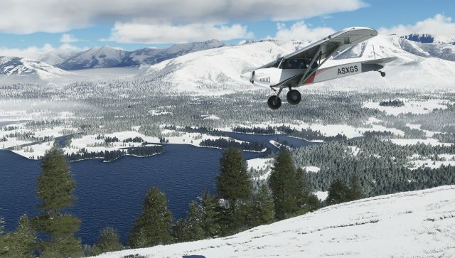 Microsoft Flight Simulator snow