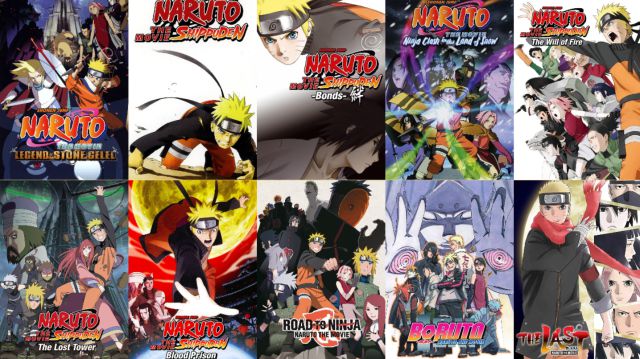 Naruto and Naruto Shippuden: Order of All Movies and OVA