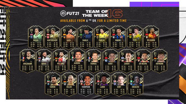 TOTW 16 with Griezmann, Parejo, Navas and Depay now available