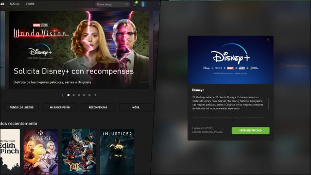 Xbox Game Pass 30 days free disney + redeem new account code steps requirements