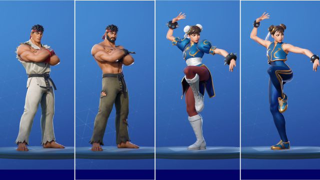 Fortnite Street Fighter Ryu And Chun Li Skins Now Available Price And Contents 3876