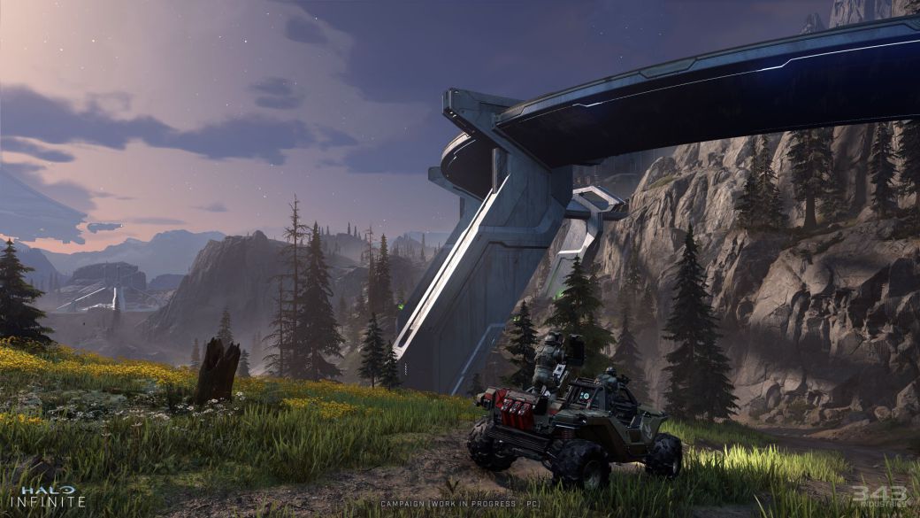 Halo Infinite presents screenshots of the campaign on PC with improved graphics