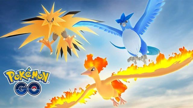 Articuno, Zapdos and Moltres in Pokémon GO