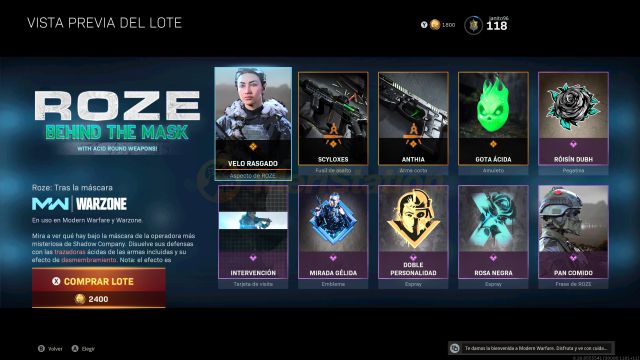 Call of Duty: Warzone Roze skin without skin price