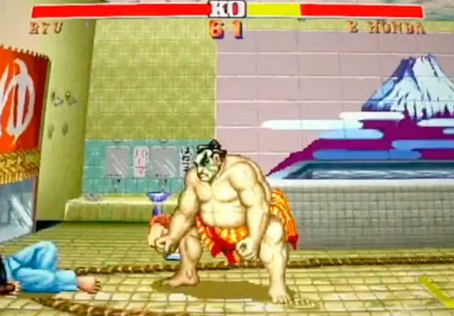 Capcom Arcade Stadium removes the Japanese Rising Sun flag in Street Fighter II