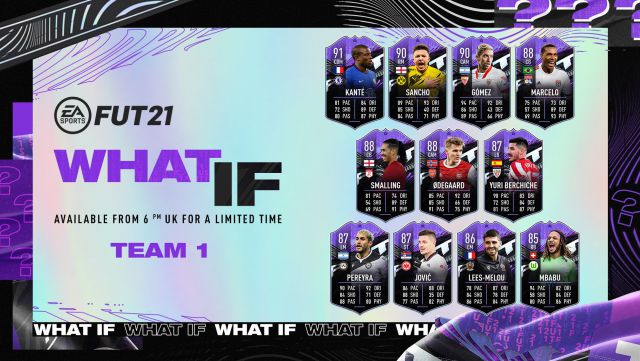FUT FIFA 21: first team of the What If event now available with Kanté, Gómez and Jovic