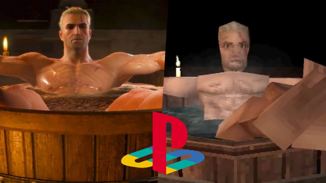 The Witcher 3 on PSX? This would be the mythical bathtub scene on PlayStation