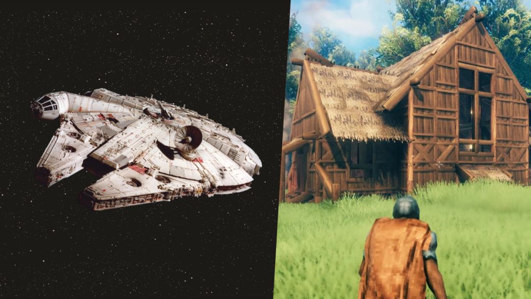 Valheim: a fan recreates the Millennium Falcon from Star Wars