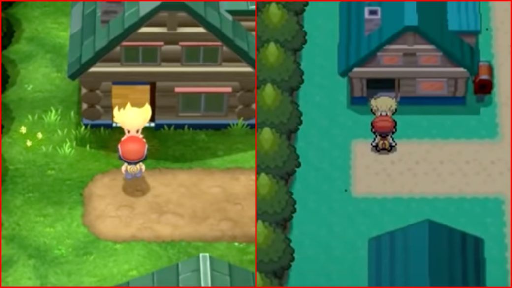 Pokémon Diamond and Pearl: Nintendo Switch vs Nintendo DS graphic comparison