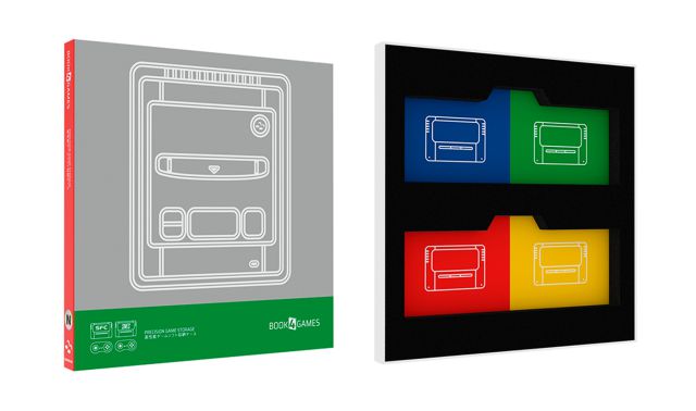 Book4Games proposes to organize Super Nintendo cartridges as books