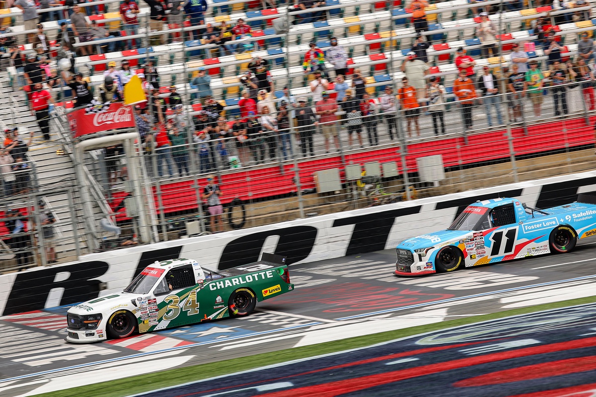 Layne Riggs Triumphs in Chaotic Charlotte NASCAR Truck Race