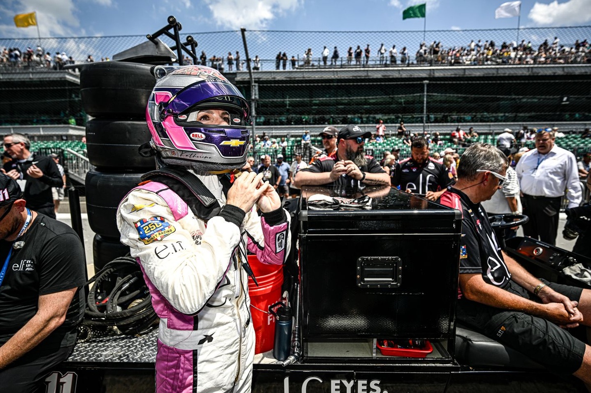 Katherine Legge’s Indy 500 Double bid hit by early Ryan Hunter-Reay crash