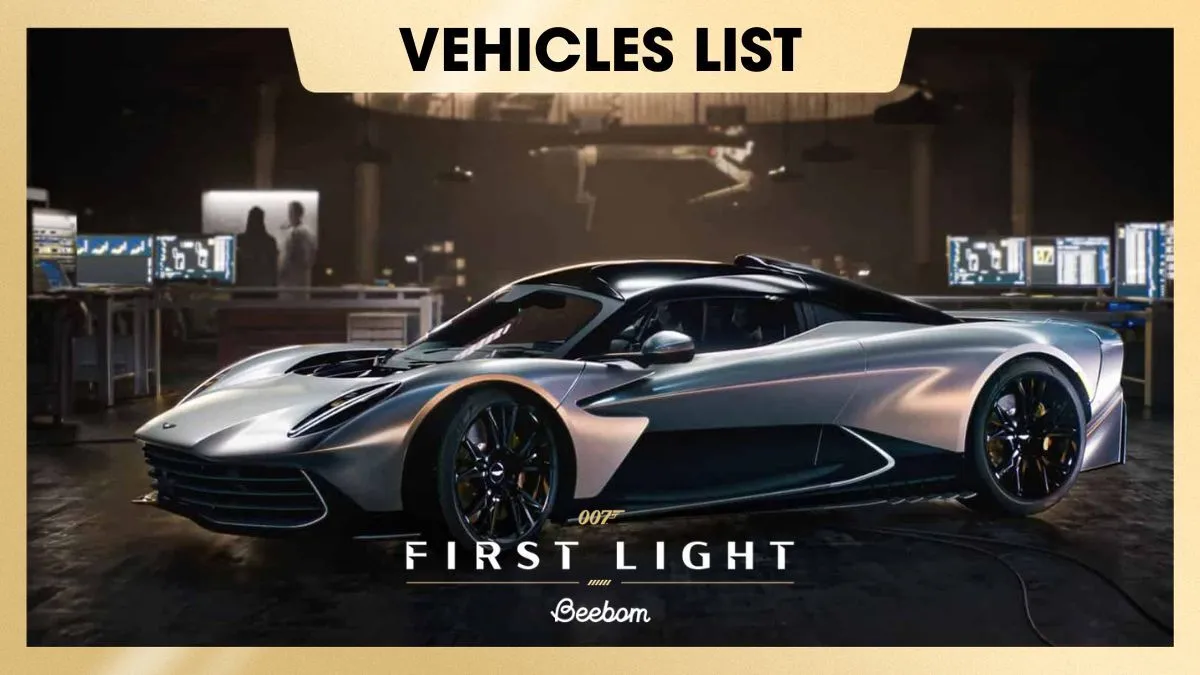 James Bond 007 First Light Unveils Vehicle Roster