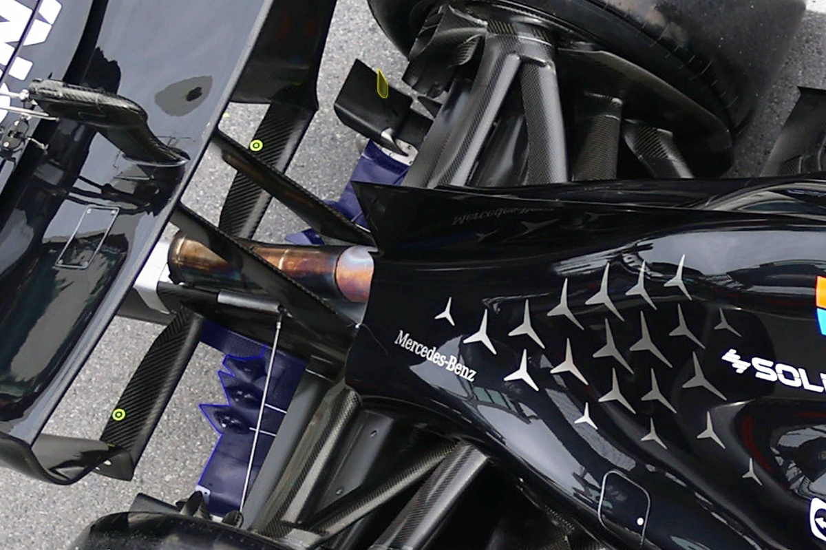 Mercedes' unique diffuser design and why it stands out from the rest of the grid