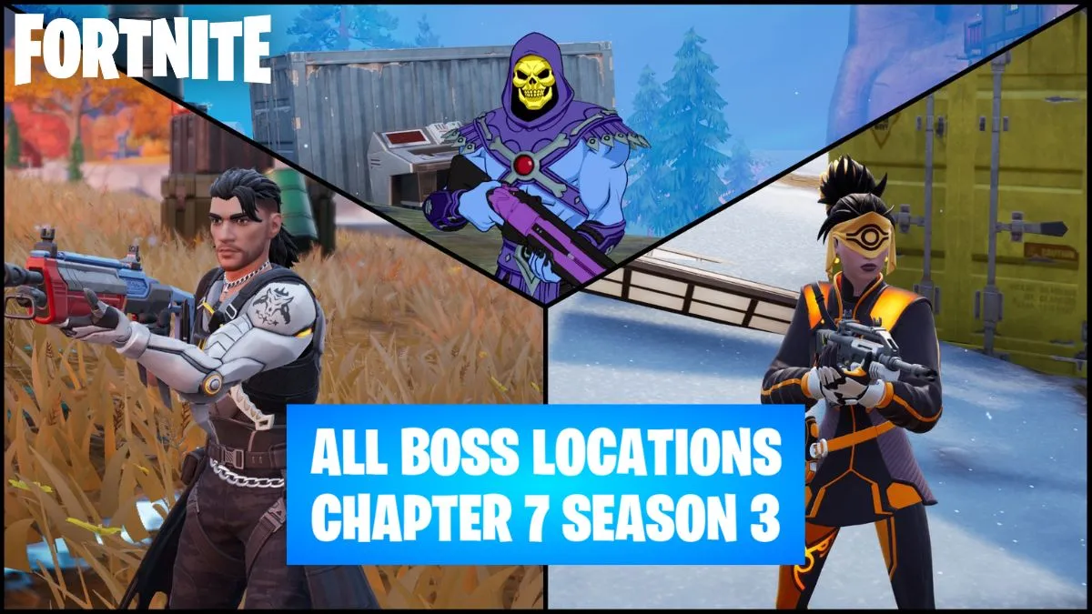 Fortnite Chapter 7 Season 3 All Bosses