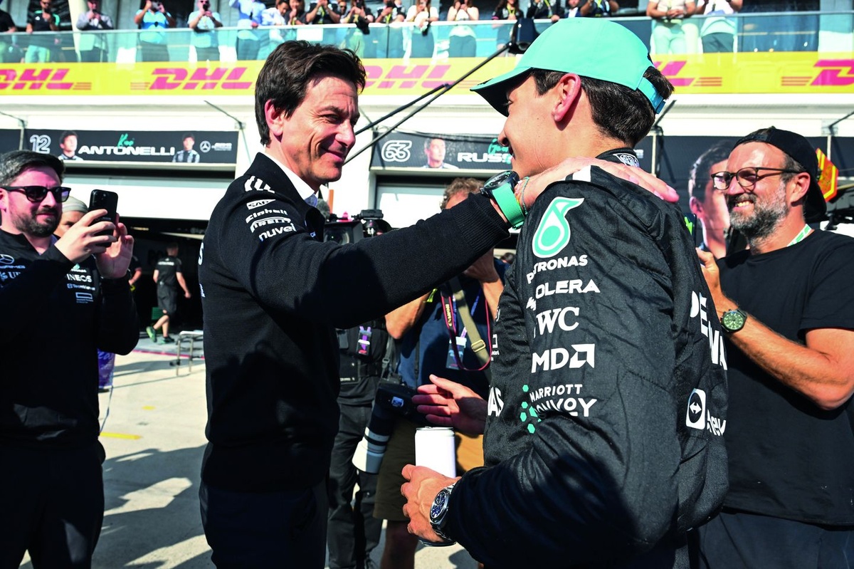 George Russell reveals deep bond with Toto Wolff as Mercedes fights for F1 title.
