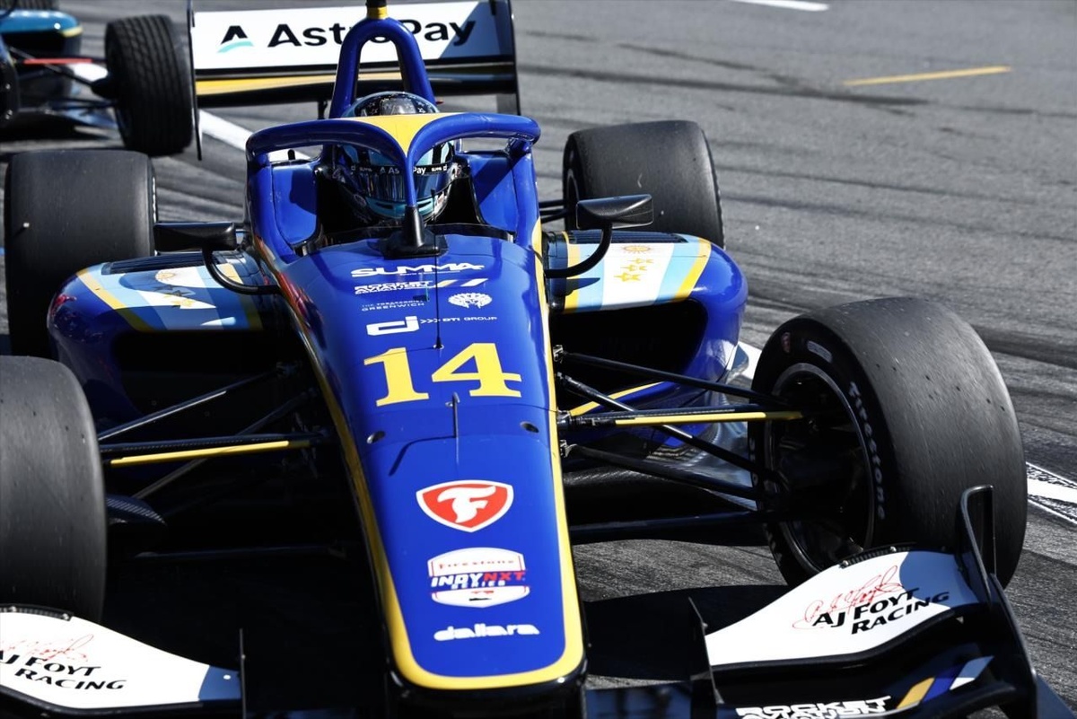 Indy NXT Champion Wins While Foyt Racing Teammate Disqualified for Tire Violation
